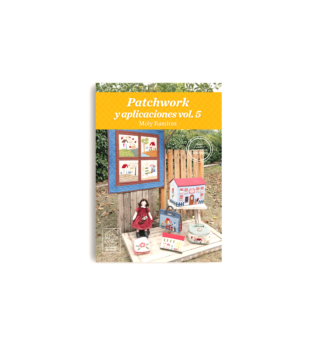 Quinto volumen de los libros de patchwork y aplicaciones